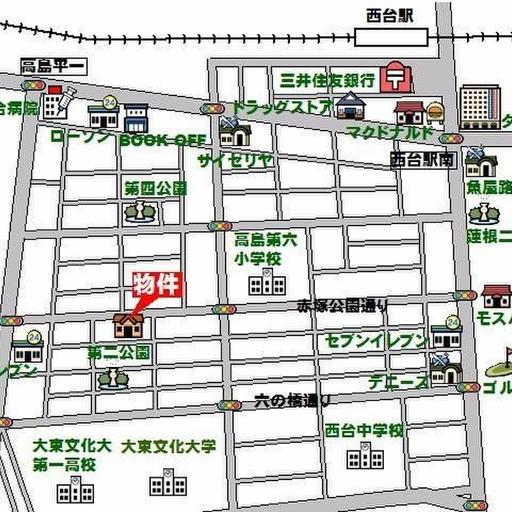 パラシオン田沢の周辺地図
