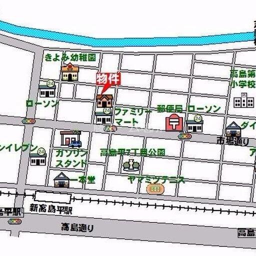 国際第二コーポの周辺地図