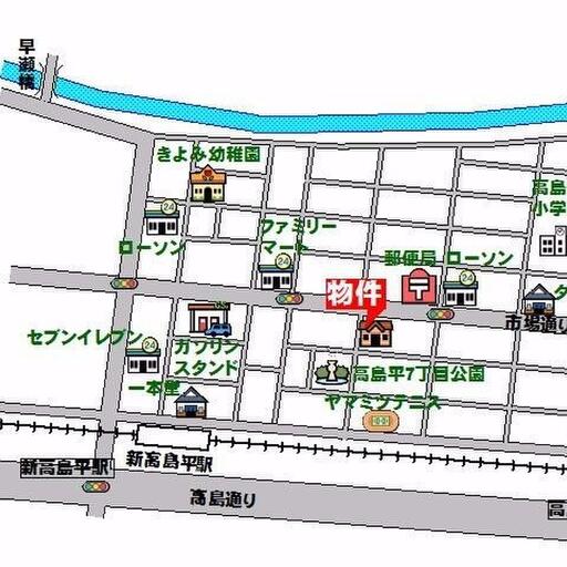 ハイツ稲の周辺地図