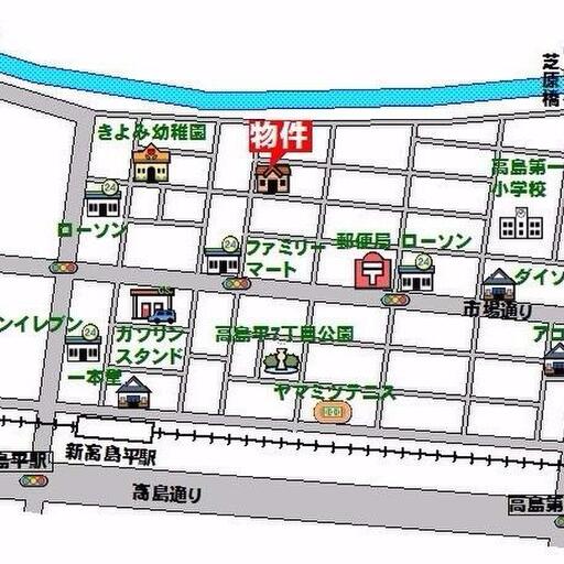 コスモ新高島平の周辺地図