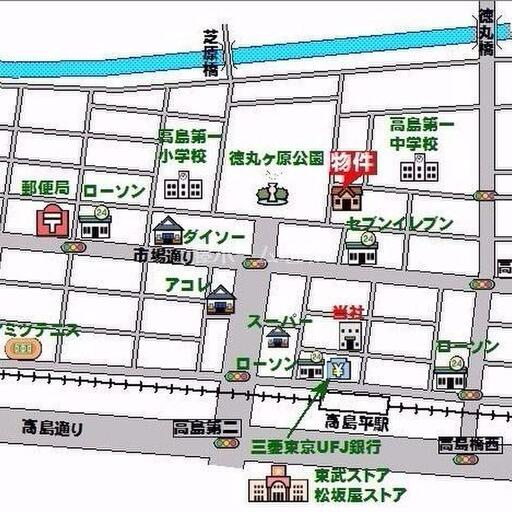 フェアーグランドの周辺地図