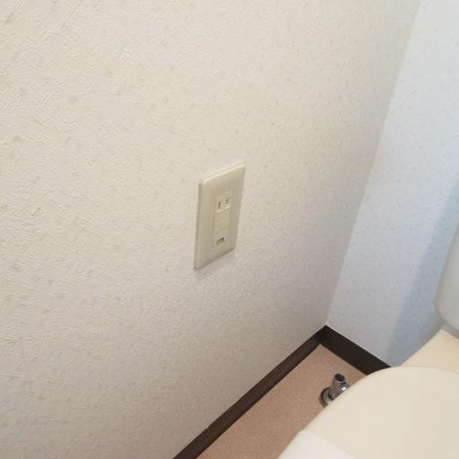 トイレ内のコンセント ウォシュレットを取り付けることができます