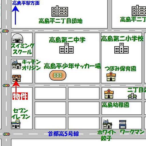 ホワイトコーポラスの周辺地図