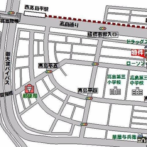 ファミリアミクソンの周辺地図