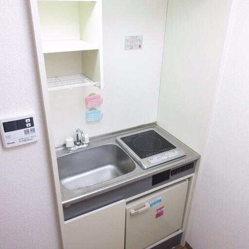 ミニキッチン ミニ冷蔵庫付です